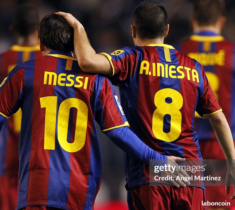 Flocage Officiel - FC Barcelone, Messi, 2020/2021, Away, Doré - Footpress
