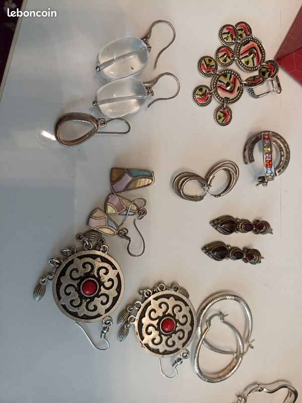 Différentes boucles d'oreilles en argent (image 3)