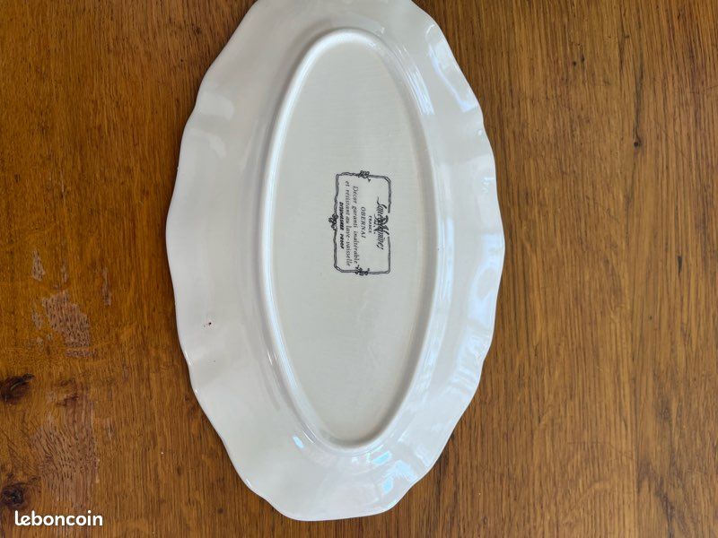 Assiettes plates,faïencerie Sarreguemines, modèle Obernai (image 11)