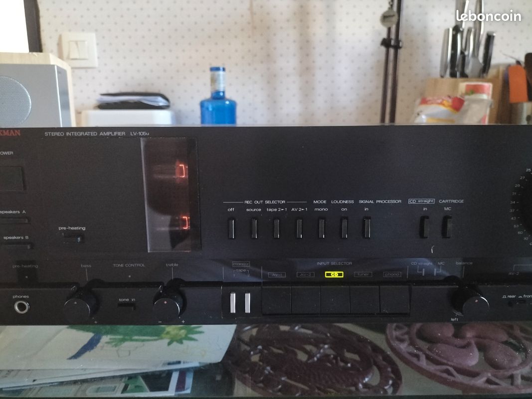 🔥 luxman lv-105u – amplificateur hi-fi vintage – hybride à tubes – audiophile 🔥 (image 3)