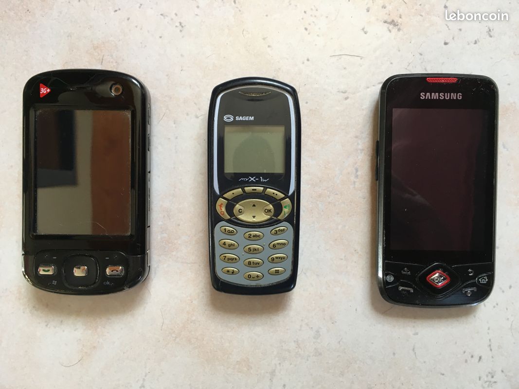 Lot De 6 Vieux Téléphones Portables Sagem MyX – Pour Collection Ou Pièces Détachées