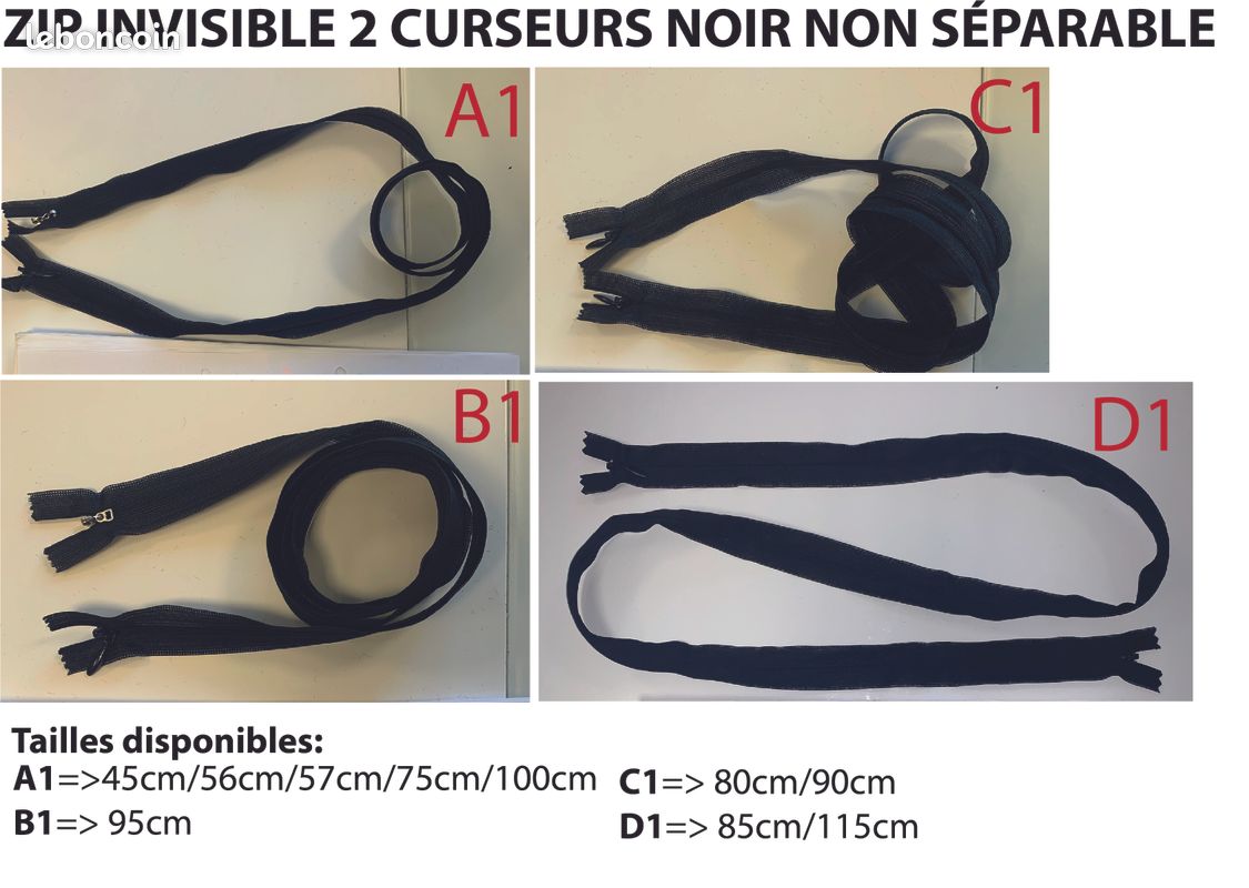 Destockage ZIP/fermeture à glissière (image 1)