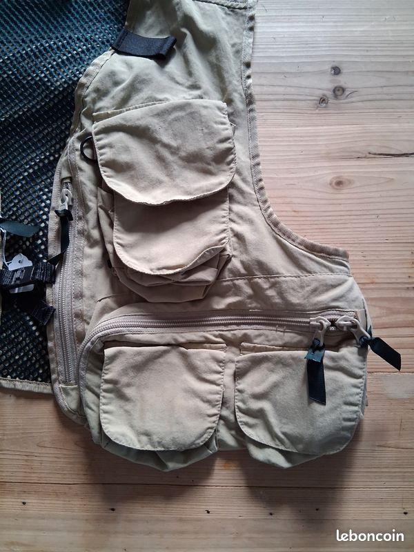 Gilet De Pêche Vintage L.L. Bean Taille XL - Années 80-90 - Brun, Multipoches