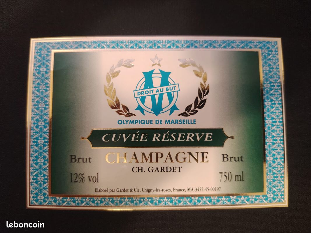 Étiquette De Champagne Gardet - Collection Olympique De Marseille 100 Ans (1999) - Excellent état