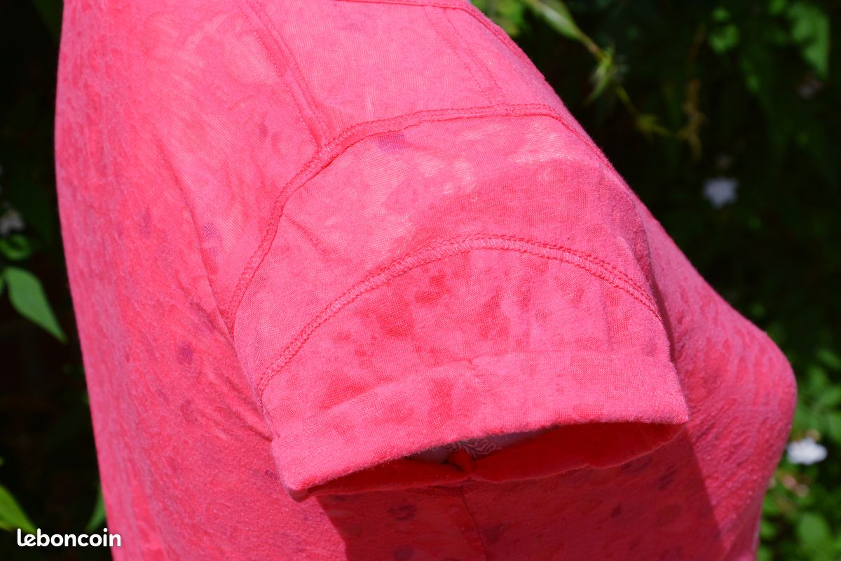 Tshirt Rose fuchsia Converse Taille 36/S (image 4)