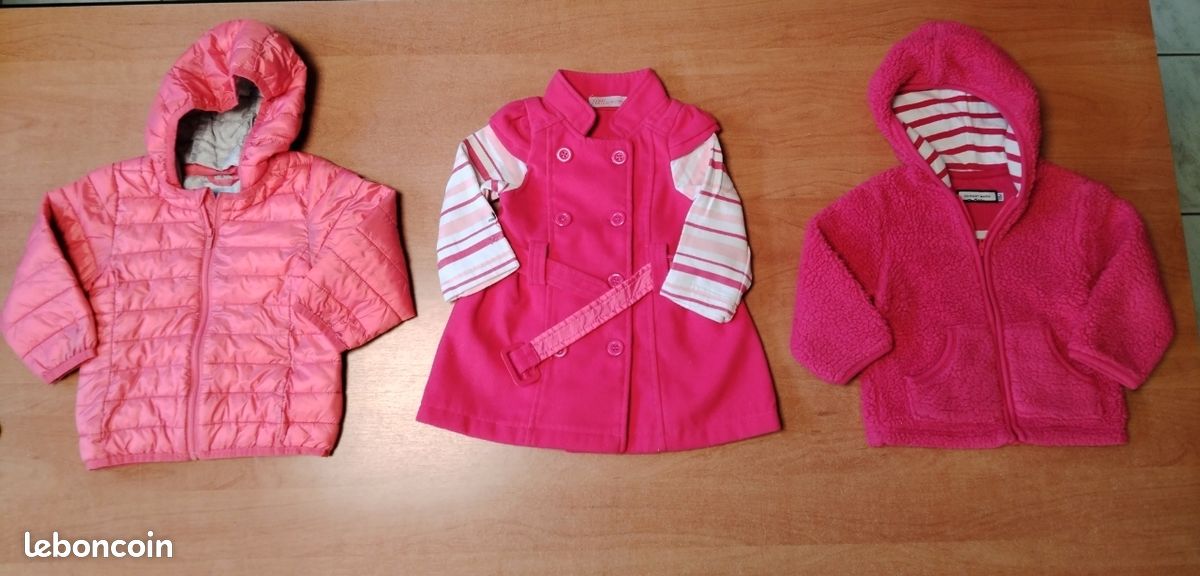 Doudounes vestes fille 18 mois (image 1)
