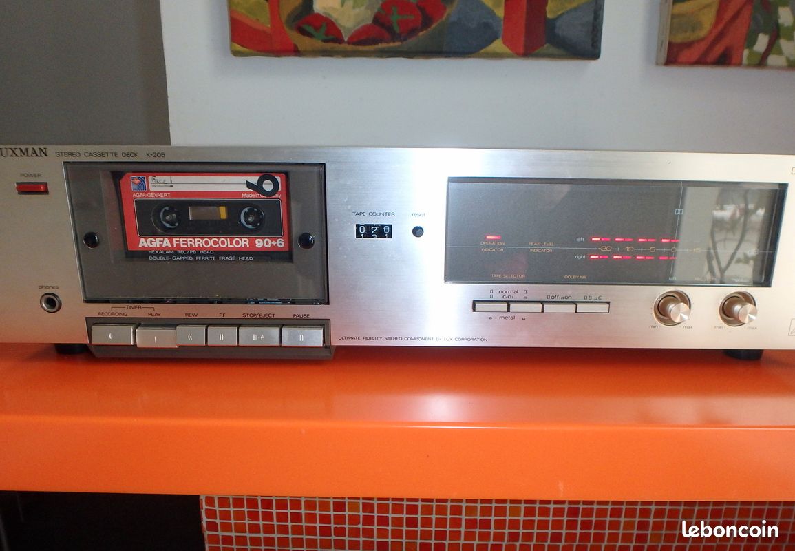 Lecteur K7 Luxman stéréo K-205 (image 1)