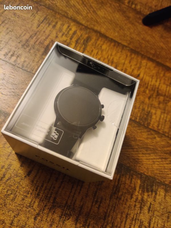 Montre fossil connectée GEN 5 E en silicone noir (image 4)