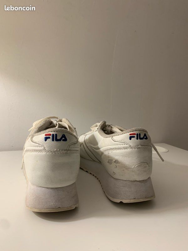 Basket Fila blanche vintage Chaussures