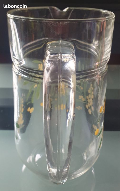 Lot De 5 Verres à Eau Palluy - Décor Oliviers - État Superbe - Vaisselle Vintage