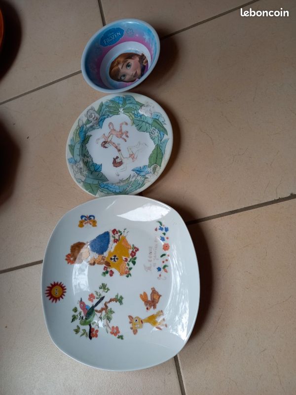 ARCOPAL FRANCE bol vintage décor enfants