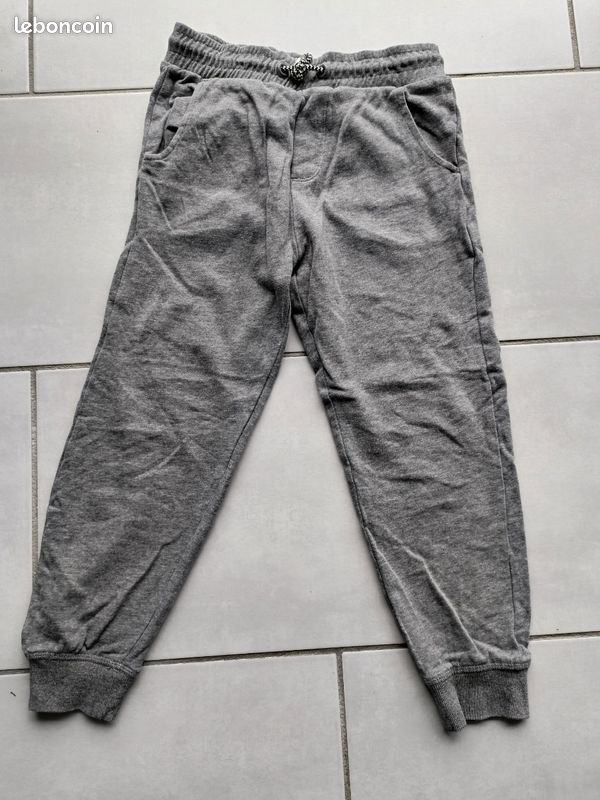 Pantalon Jogging Garçon George, Gris, Taille 9-10 Ans, Style école