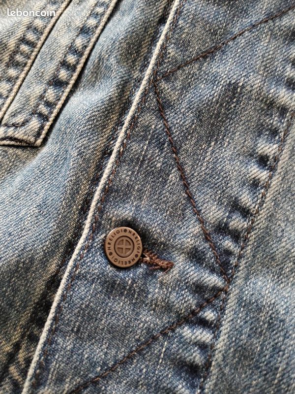 Veste en jean religion homme (image 5)
