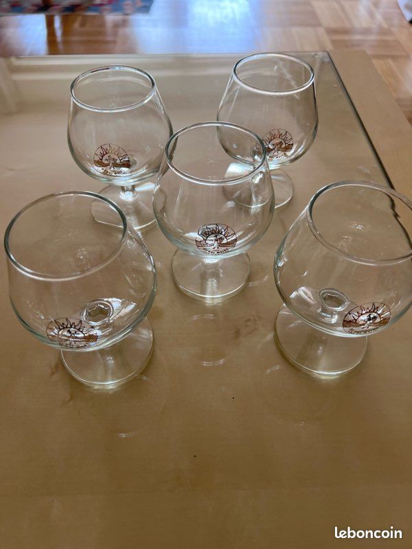 Lot de 5 verres à Cognac Henri Maire (image 1)