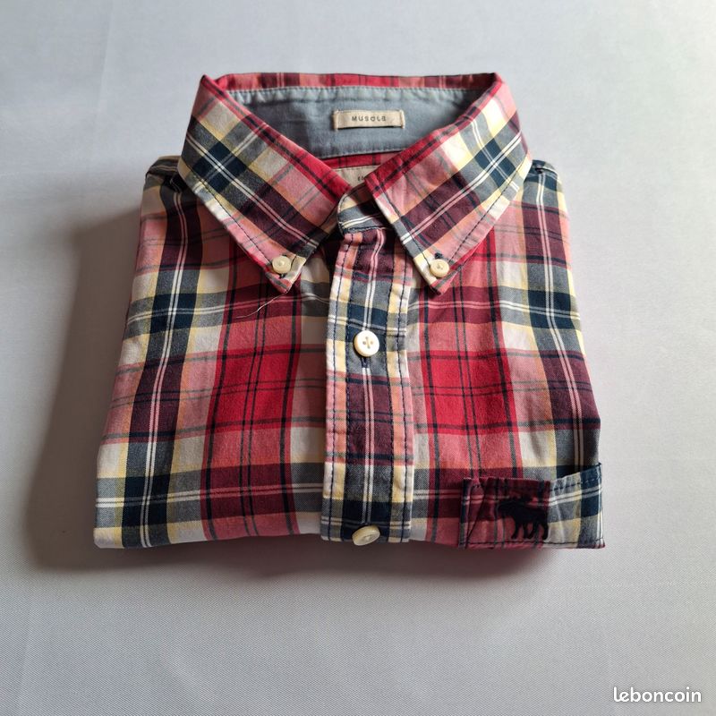 Chemise boutonnée à manches longues pour homme, coupe classique, à