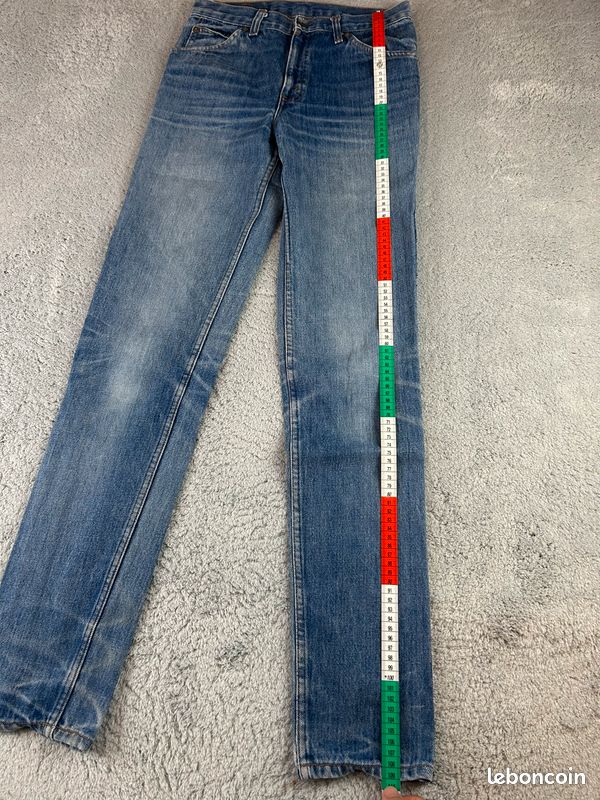 Jean Levi's 639 made in France Bleu Coupe Droite pour femme W31 FR40/42 L34 #LEV.1909 (image 9)