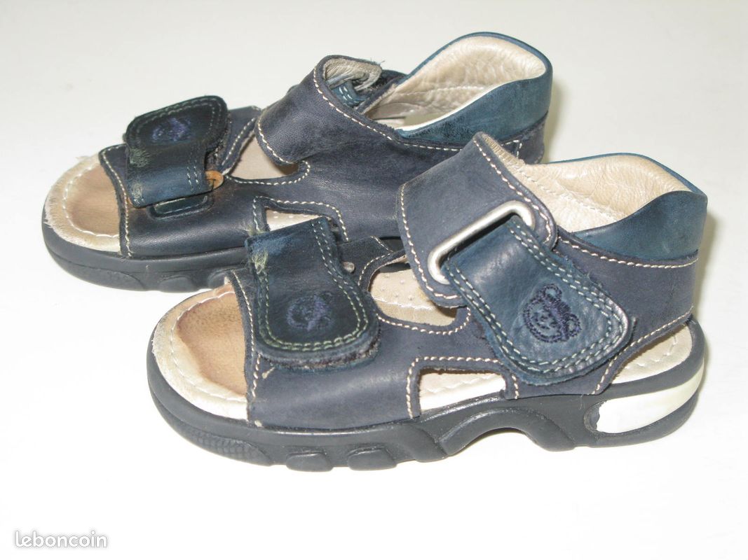 Chaussures été garçon cuir p19 (image 2)