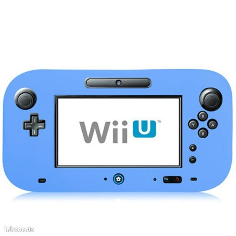 Kit 5 en 1 pour Nintendo Wii U : Chargeur secteur, Stylet, Film de protection écran, Chargeur Usb 3 mètres , Etui silicone Bleu - Straße Game ® (image 2)