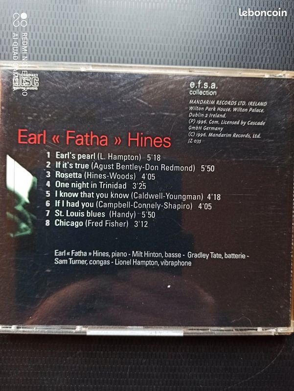 Earl"Fatha"Hines Jazz (image 2)
