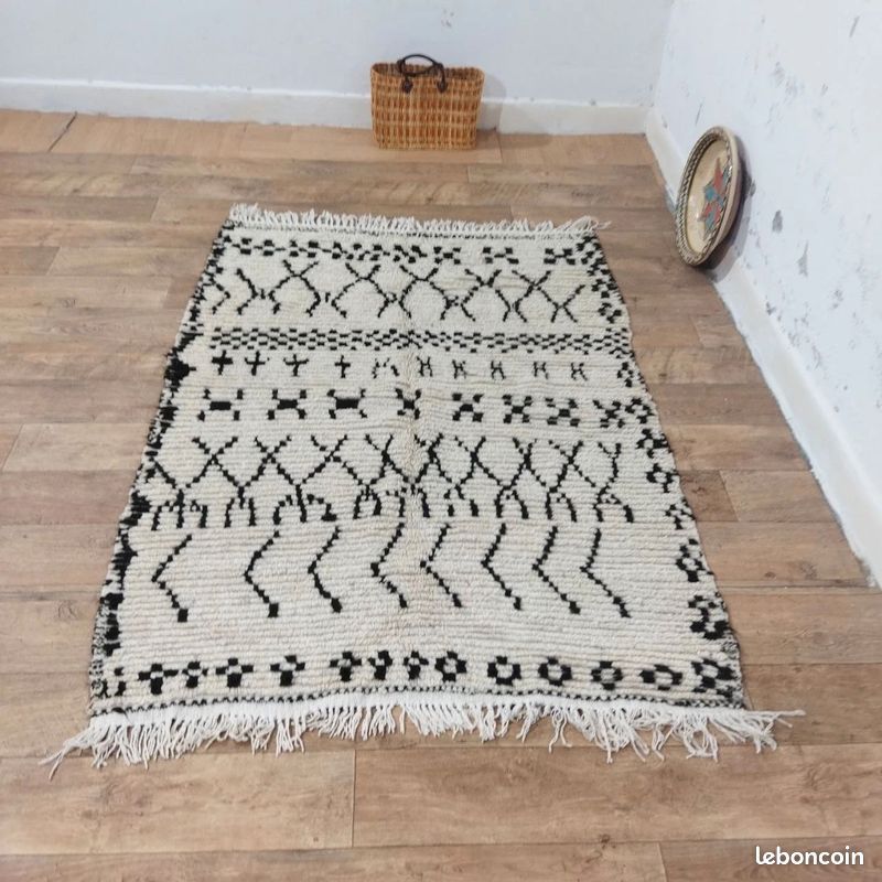 Tapis berbère en laine naturelle – 175 × 125 cm (image 2)