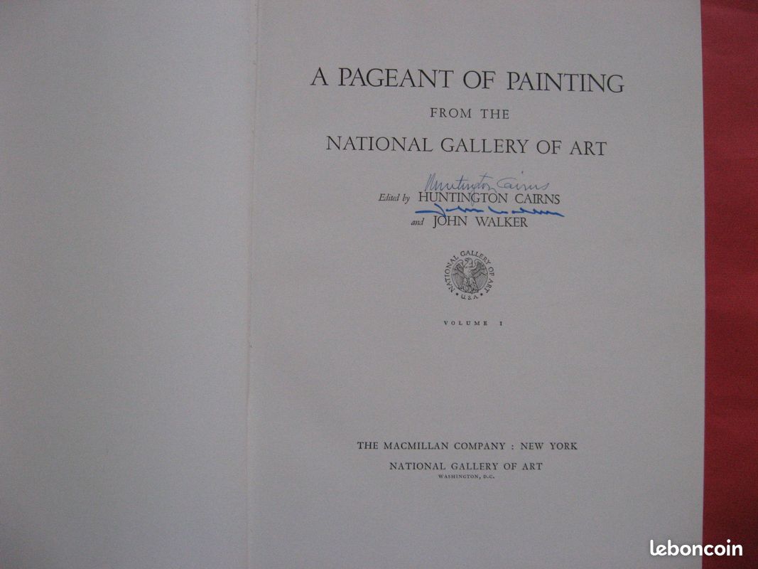 Livre d'art;peinture;"A Pageant of Painting";première édition;1966 (image 2)