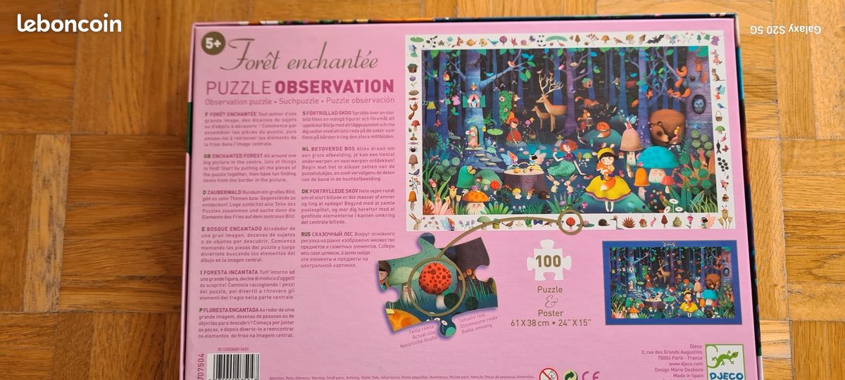 2 Puzzles 150 pièces planisphère + Forêt enchantée 100 pièces (image 5)