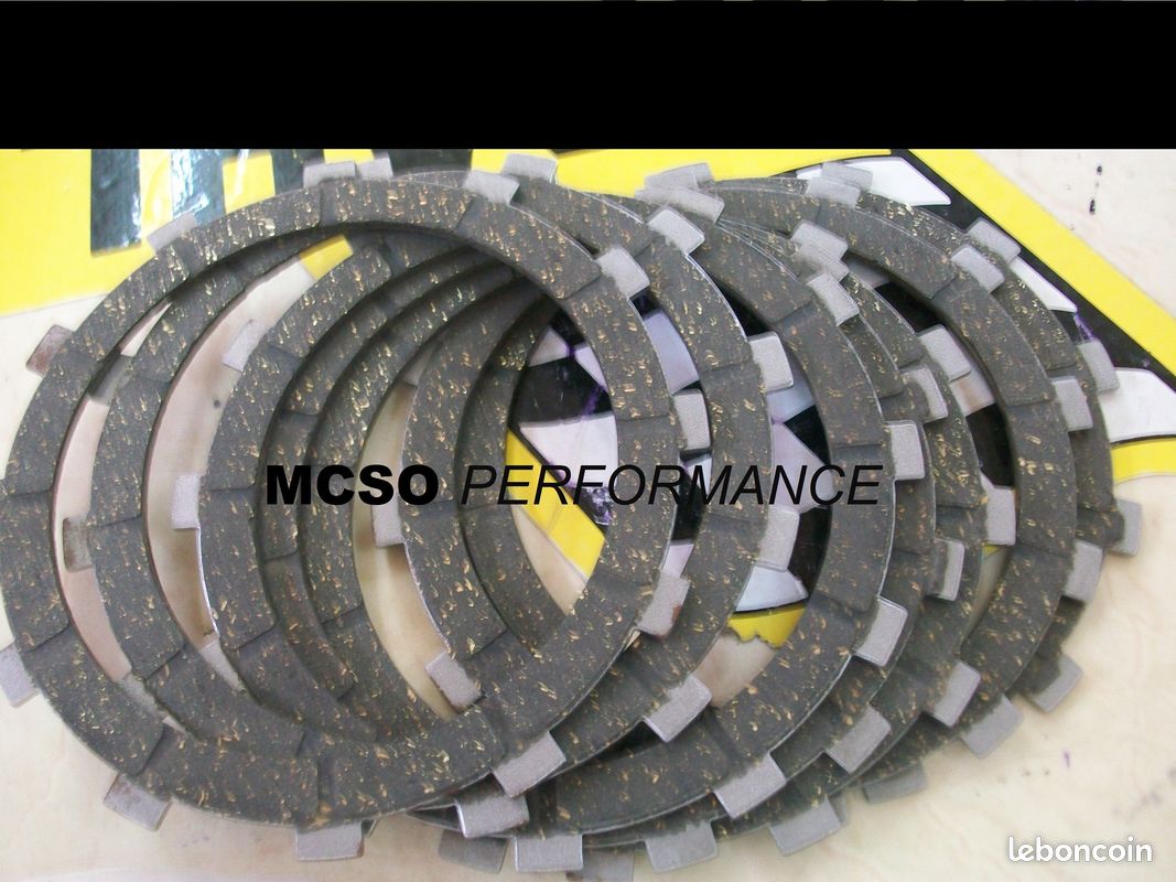 Disques embrayage garnis a sec kit complet renforcé - NEUF - (image 1)