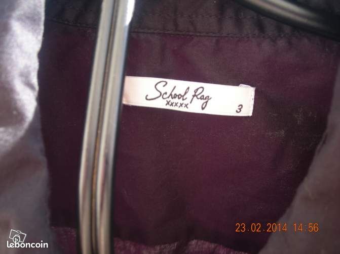 Chemisier noir SCOOL RAG taille 3 vers33 (image 2)
