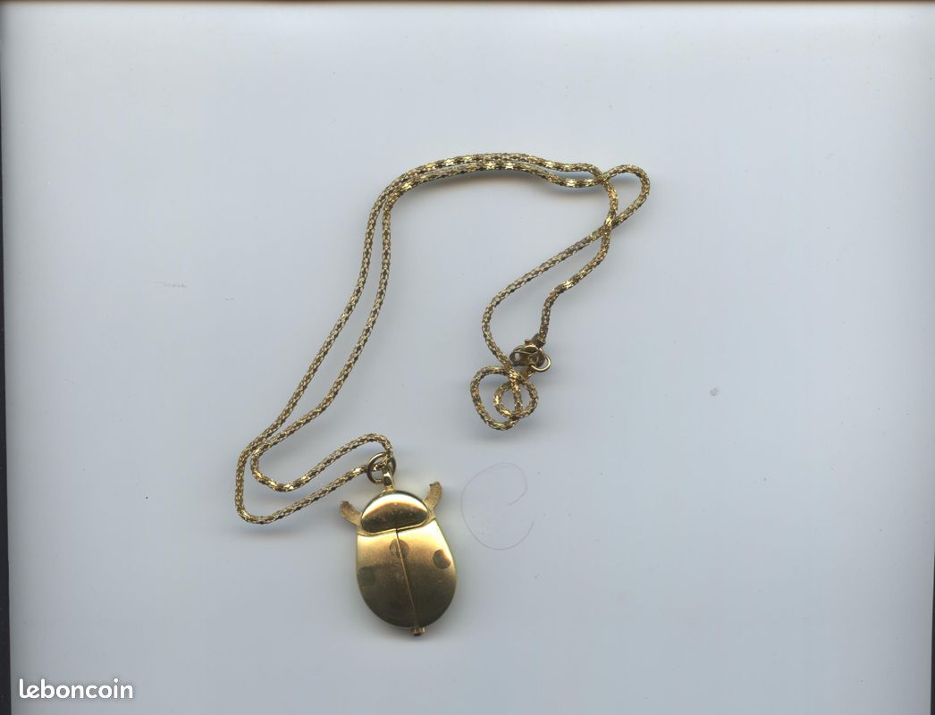 Montre-pendentif Coccinelle - Argentée, Quartz, Neuve Avec Chaîne