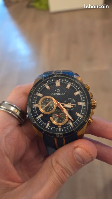 SSC Napoli - Orologio da polso analogico bambini, cassa 33mm, cinturino silicone, Azzurro