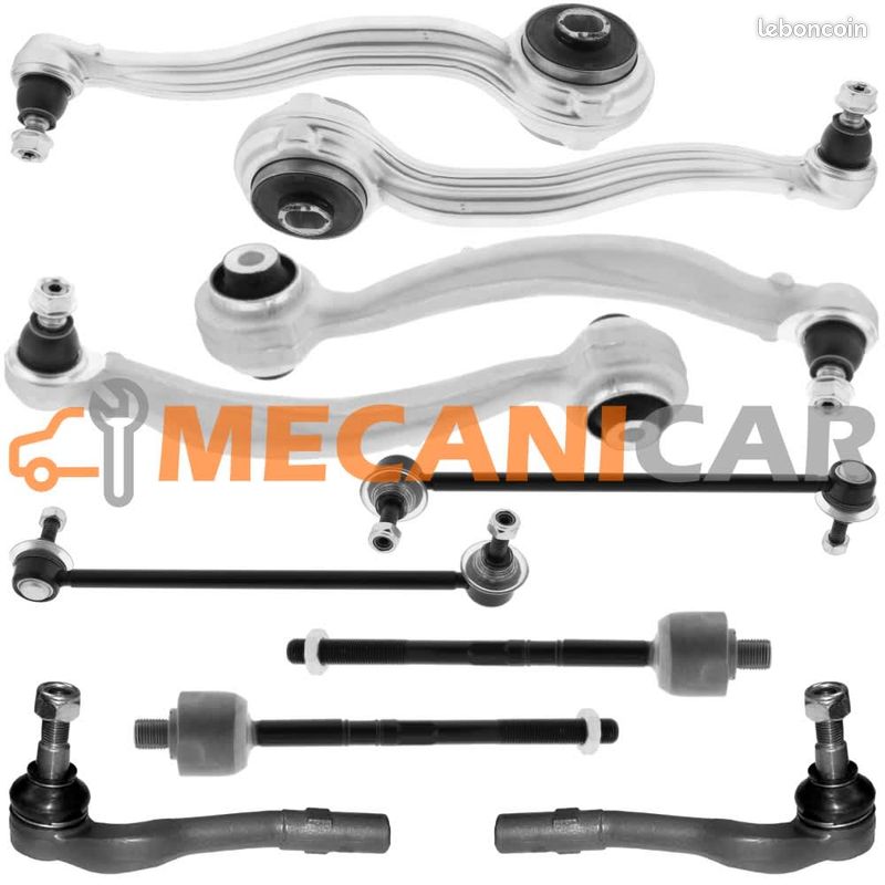 Lot de 10 pièces mécaniques liaison au sol suspension triangle bras rotule - Kit complet atelier (image 1)