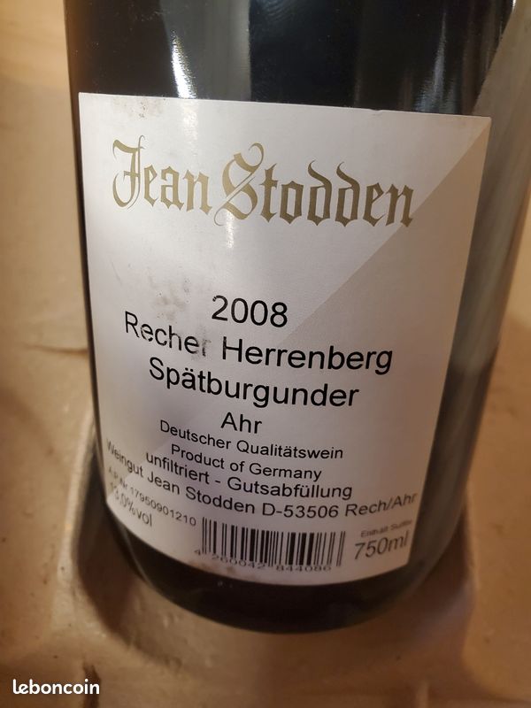 Vin rouge Allemagne 2008 (image 3)