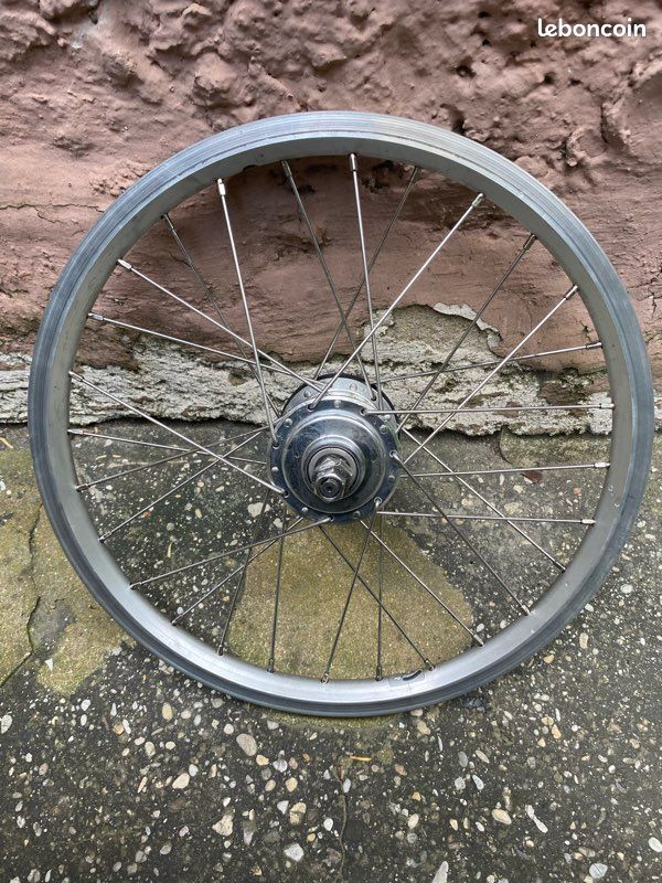 Roue Arrière Brompton 2 Vitesses – Argent – Occasion Bonne état