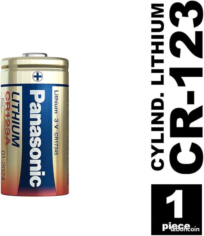 Panasonic CR 123 A Pile au lithium ( 3 V , paquet de 10 ) (image 1)