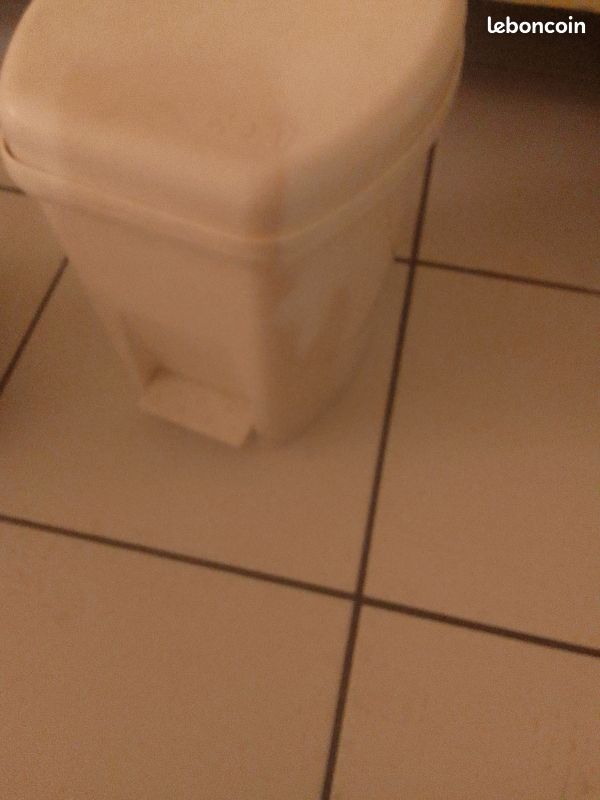 Deux petites poubelles de salle de bain (image 3)