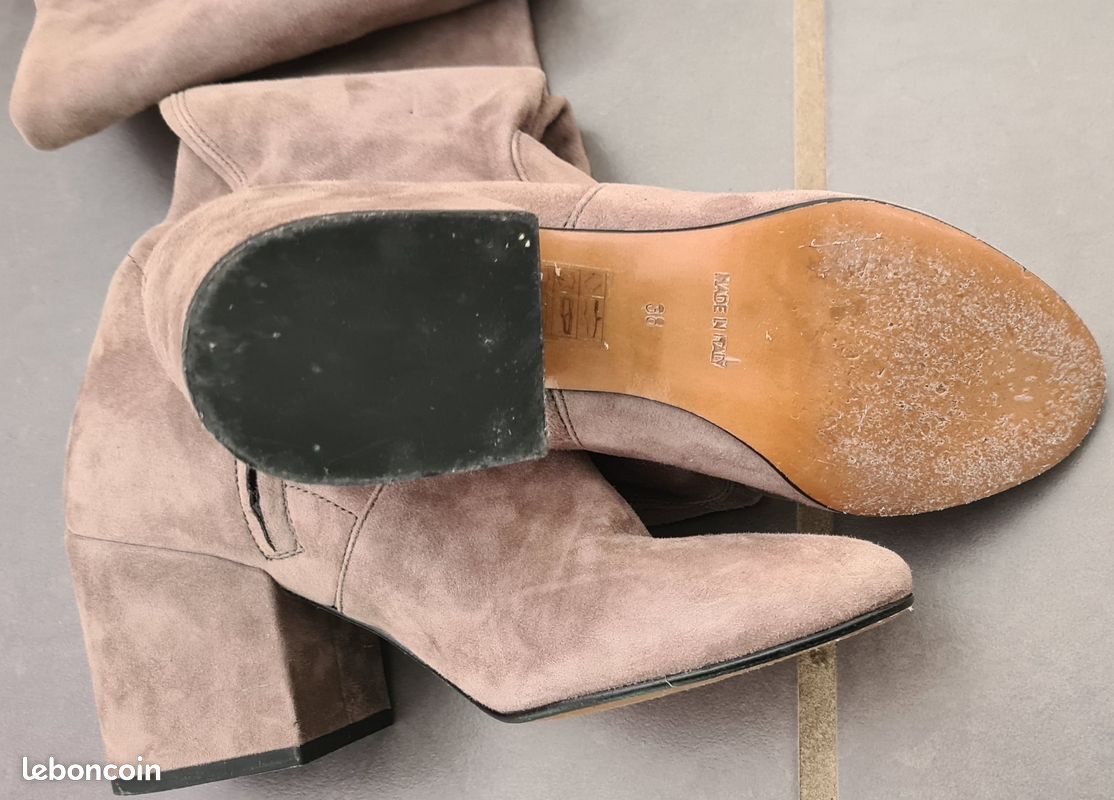 Suède Les Cuissardes Zara Suede Cuissardes Beige Jonak Cuissardes