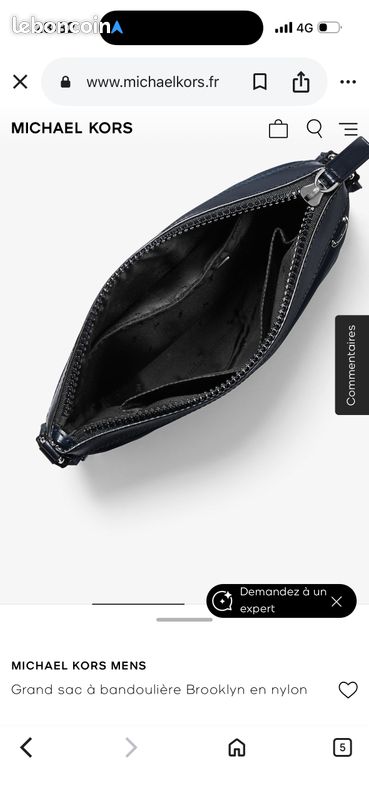 Grand sac à bandoulière Brooklyn en nylon (image 1)