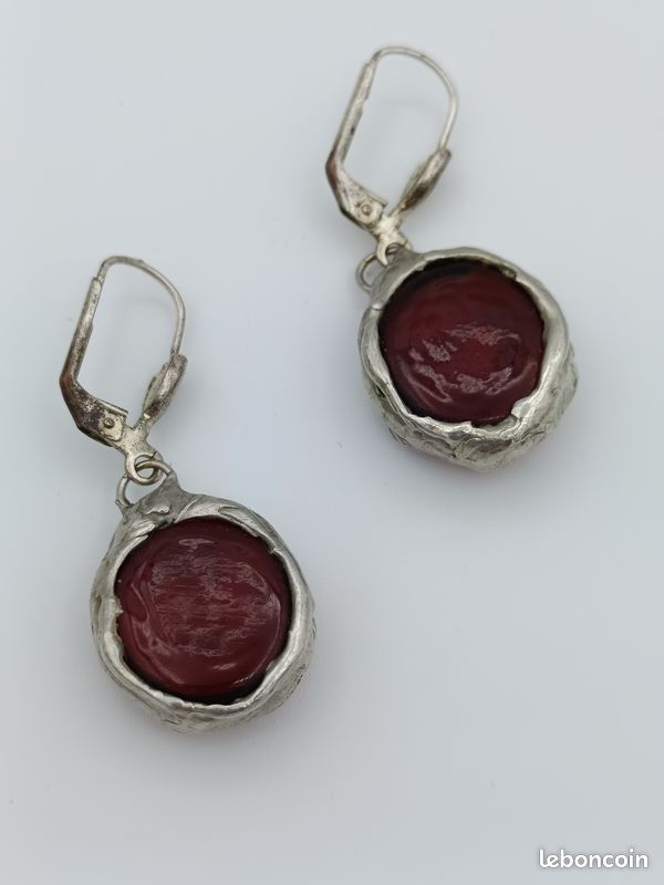Lot de 2 paires de boucles d'oreilles vintage (image 5)