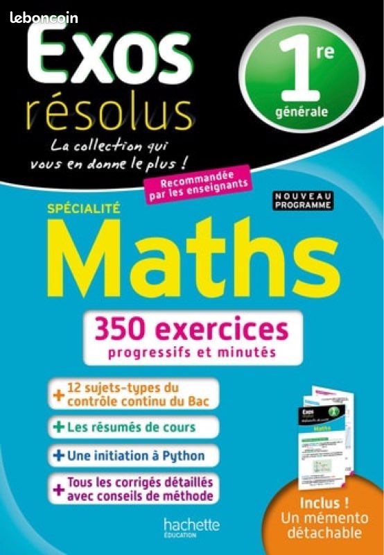 Maths Première Hachette (image 1)
