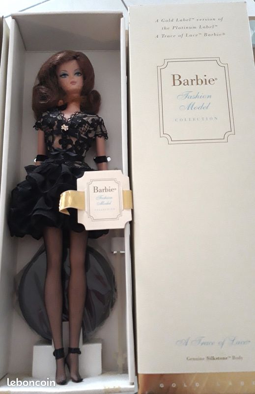 Barbie Trace Of Lace 2004 NRFB - Poupée Silkstone Relookée 2 Tenues OOAK + Téléphone
