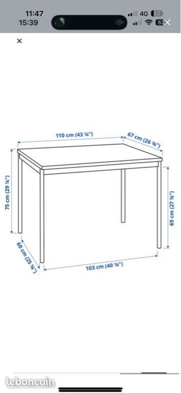 Bureau 110x67 TBE (image 2)