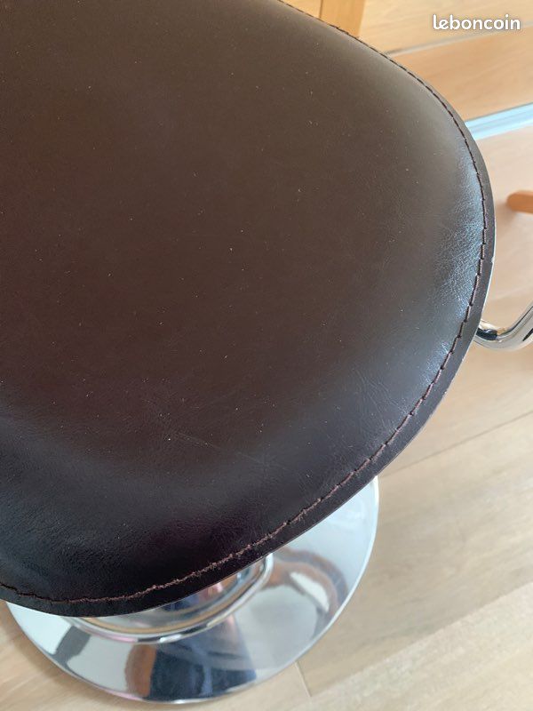 1 tabouret reglable noir brun (image 7)