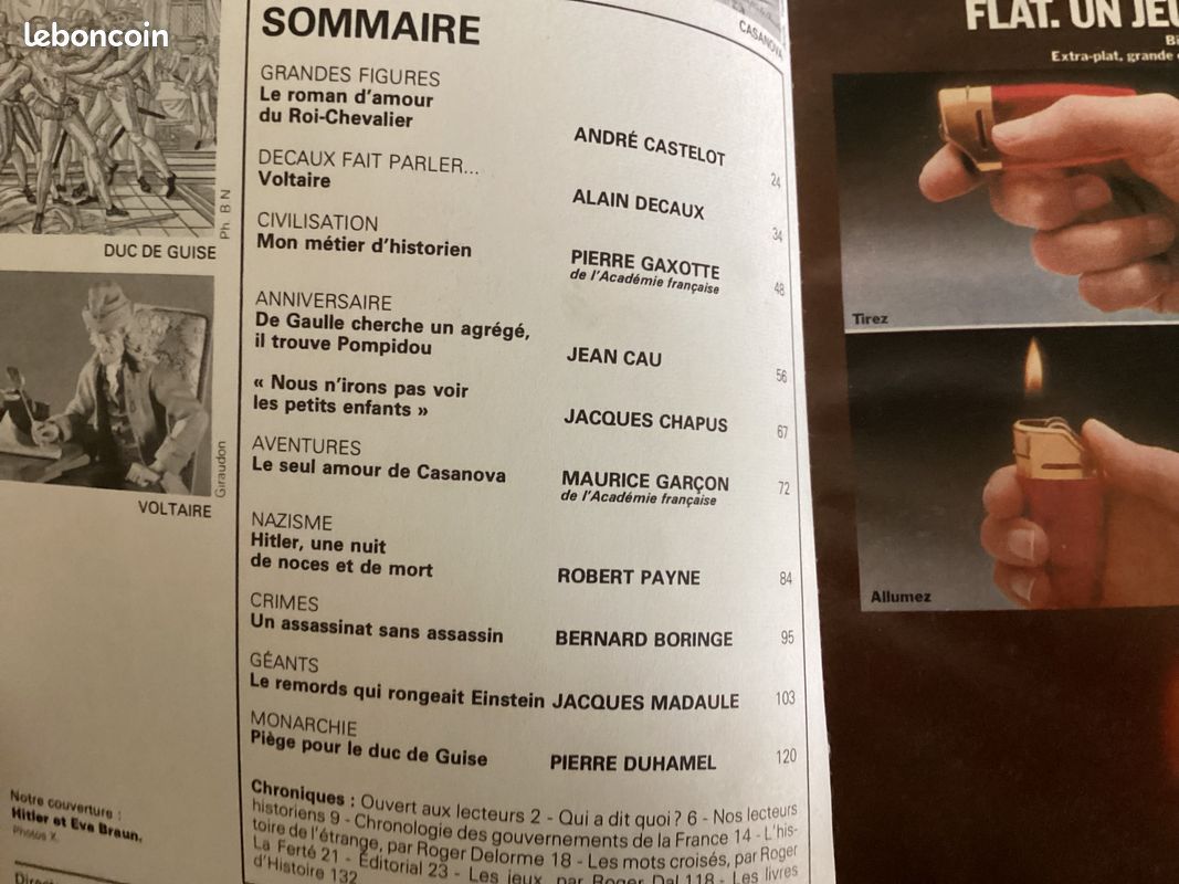 HISTORIA n°341 (Voltaire, Pompidou, Casanova, Hitler) (image 2)