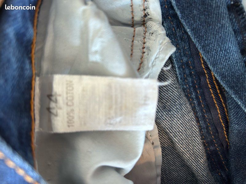 Pantalon en jean bleu (image 3)