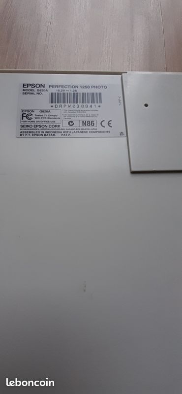 Scanner EPSON Perfection 1250 (image 5)