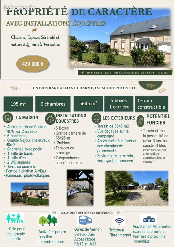 Maison 8 pièces 195 m² · à Pacy-sur-Eure · 195 m² · 439 000 €