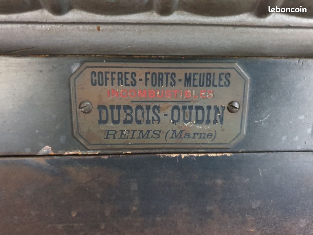 Coffre fort ancien "Dubois Oudin" des années 1900 vintage (image 2)