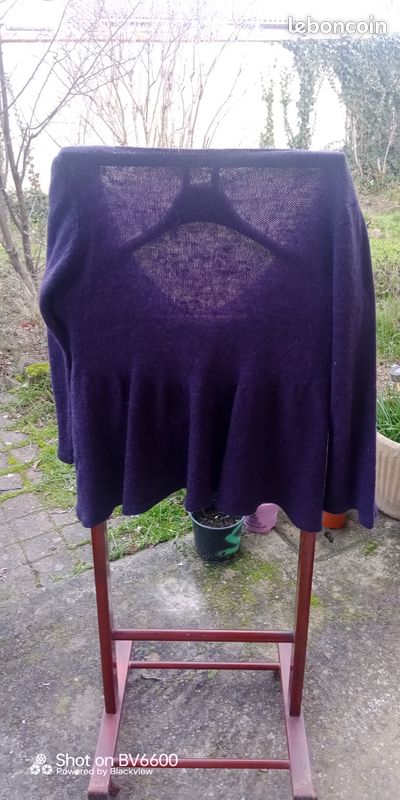 Gilet laine violet (image 1)