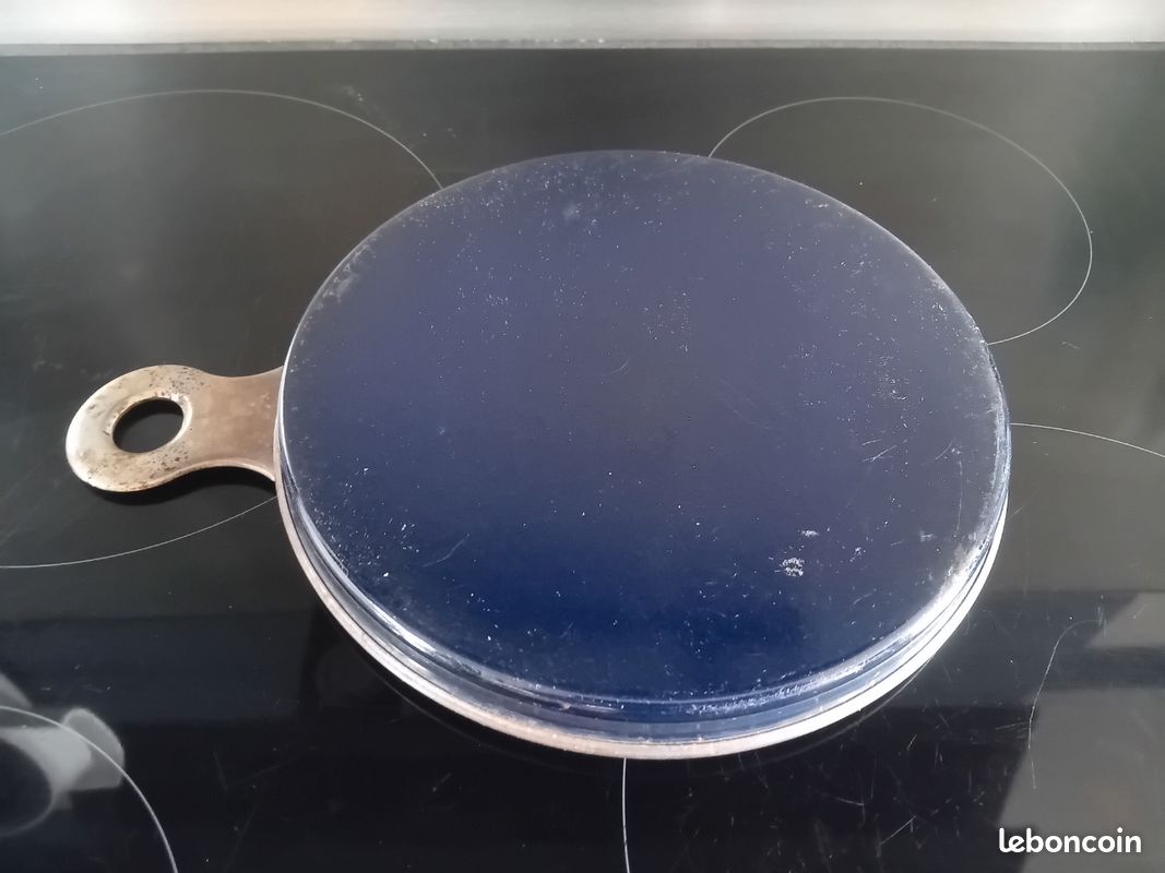 Chauffe plat vintage en émail (image 3)