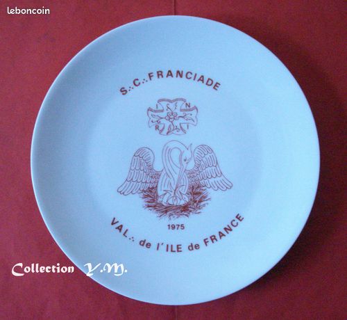 Assiette maçonnique à collectionner - France